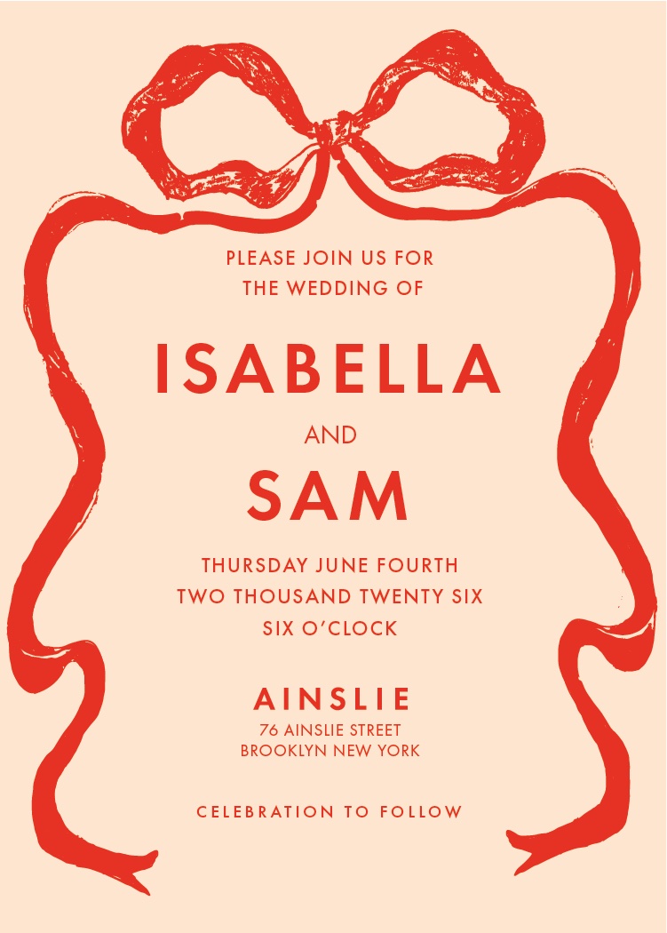 wedding invitation