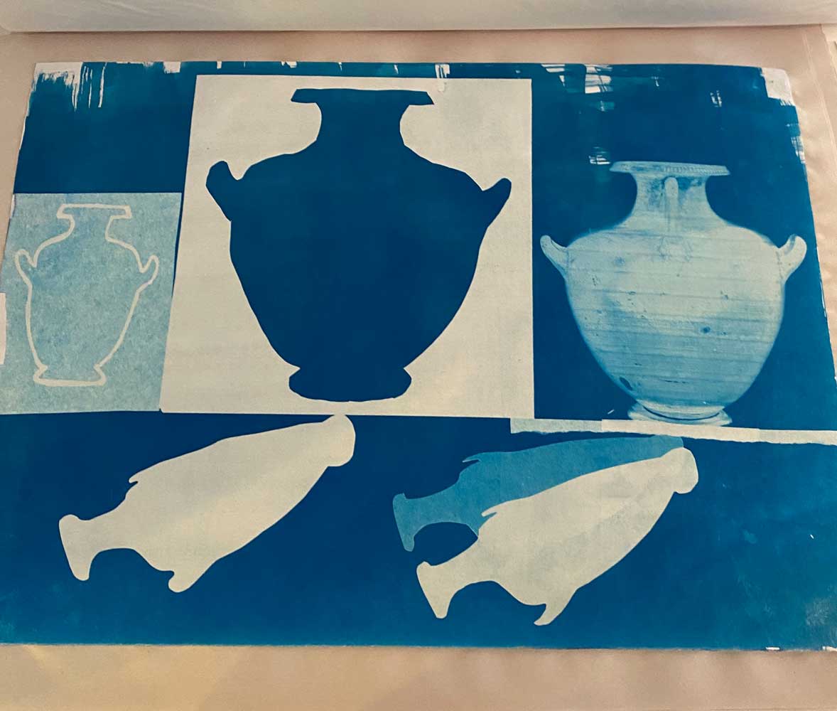 Cyanotype print